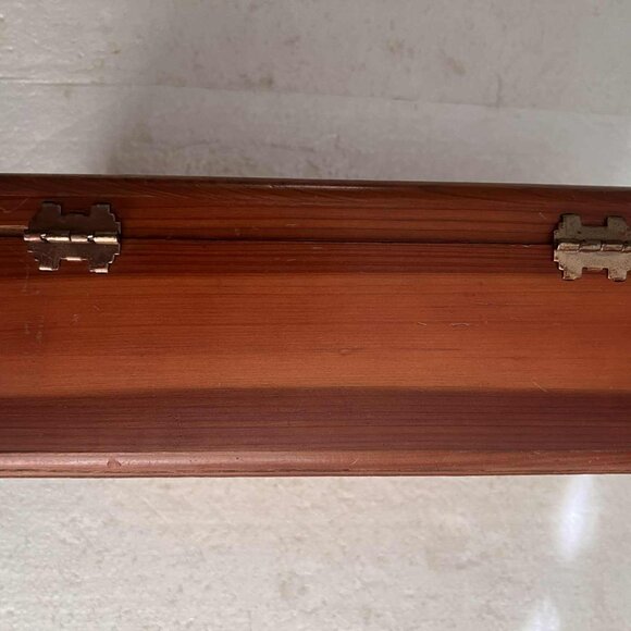 CEDAR CHEST  Jewelry Box VINTAGE LANE  Trinket Box W/Key - Picture 7 of 9